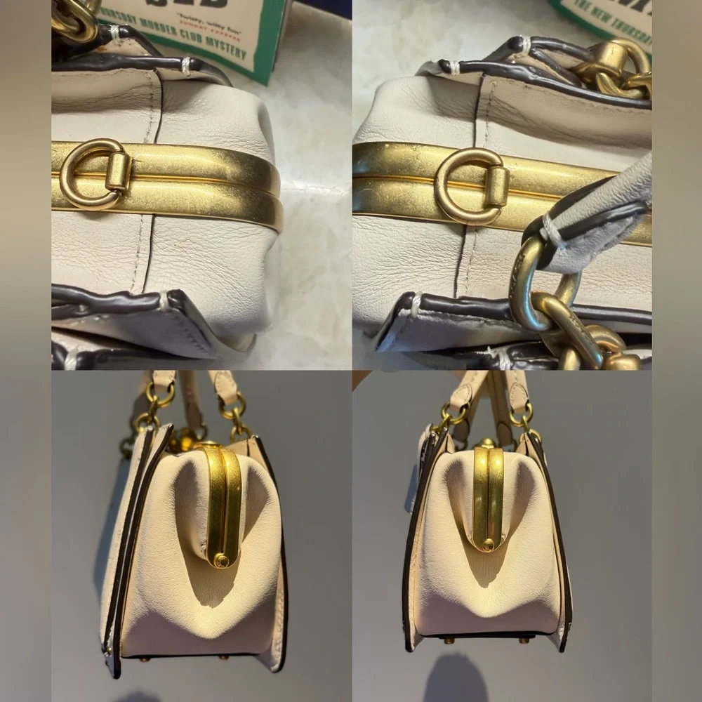 Coach Kisslock Dreamer 21 With Quilting And Rivets
